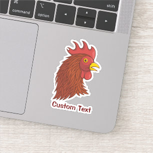 Sticker Head des Rooster