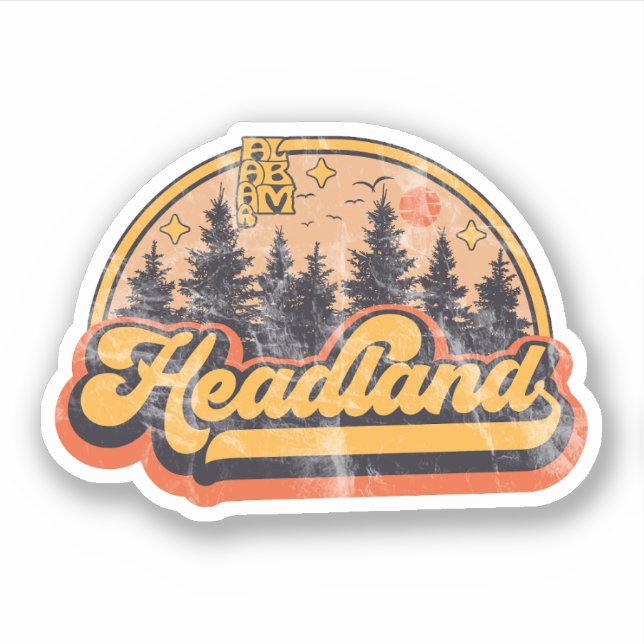 Sticker Headland, Alabama (Devant)