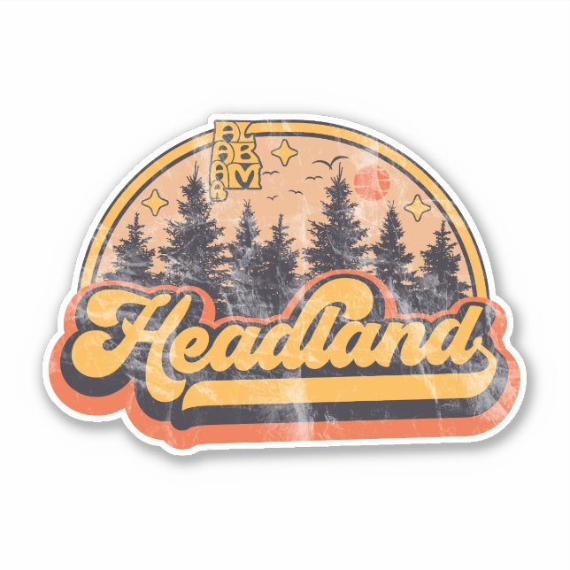 Sticker Headland, Alabama (Devant)