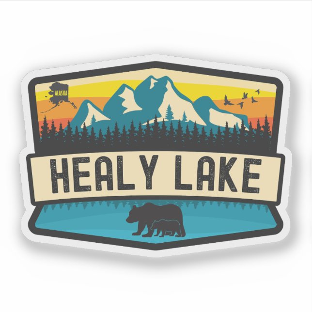 Sticker Healy Lake, Alaska (Devant)