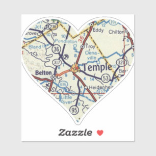 Sticker Heart Belton Temple Texas