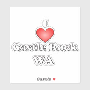 Sticker Heart Castle Rock WA