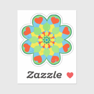 Sticker Heart Mandala