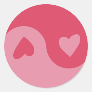 Sticker Heart Yin Yang