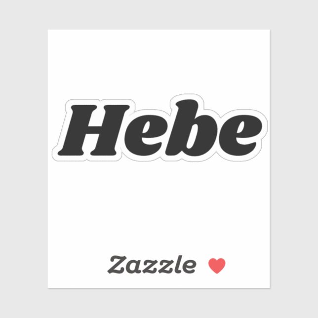 Sticker Hébé (Feuille)