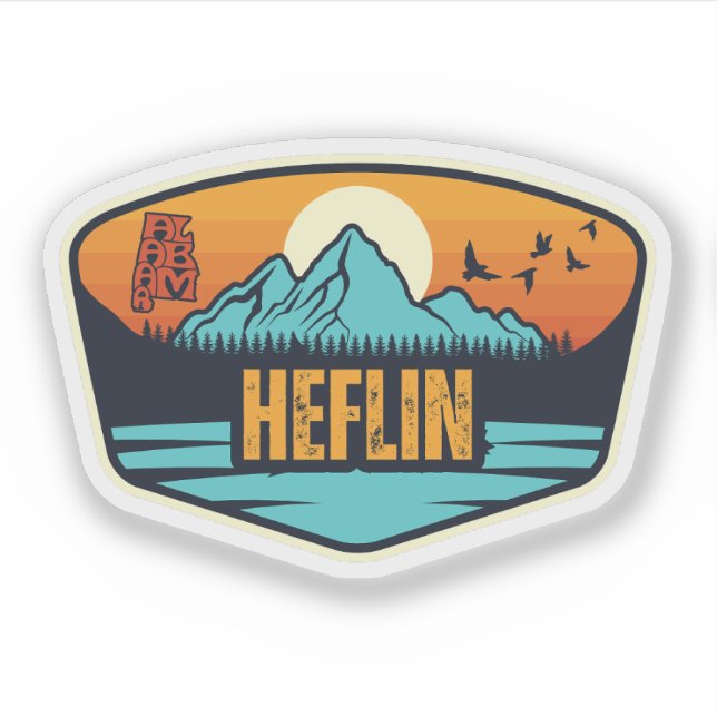 Sticker Heflin, Alabama (Devant)