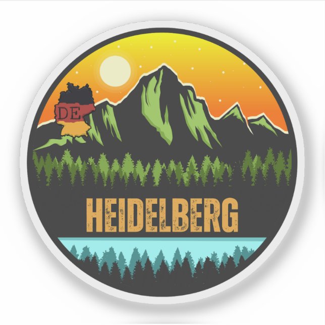 Sticker Heidelberg, Bade-Wurtemberg Allemagne (Devant)