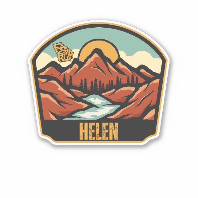 Sticker Hélène, Géorgie (Devant)