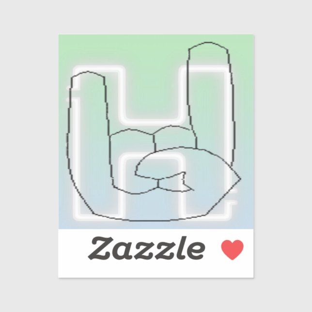 Sticker Hella Button (Feuille)