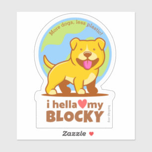 Sticker Hella Moins Plastiques pour bouteilles d'e