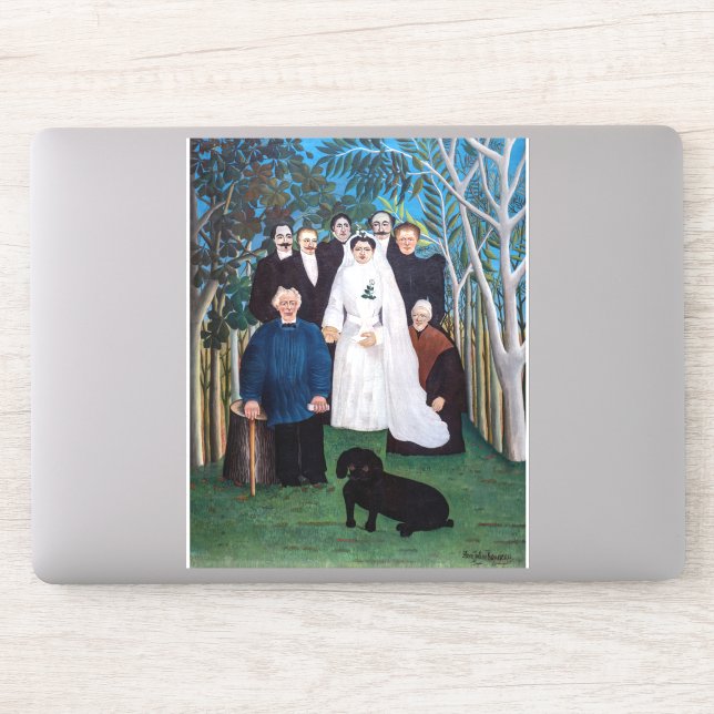 Sticker Henri Rousseau - La fête de mariage (Ordinateur)