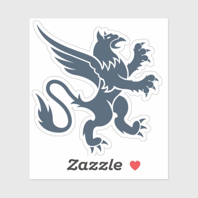 Sticker Heraldic Griffin (Feuille)