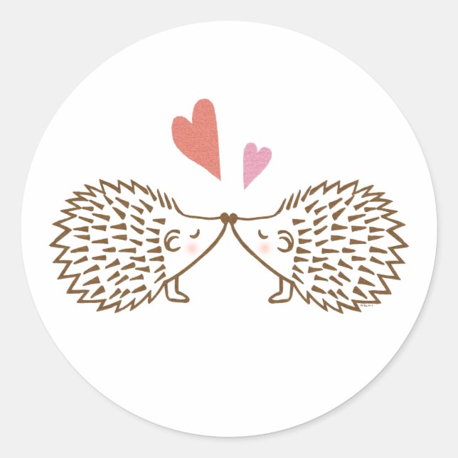 Sticker Hérisson Hérisson Loisir mariage faveur (Devant)