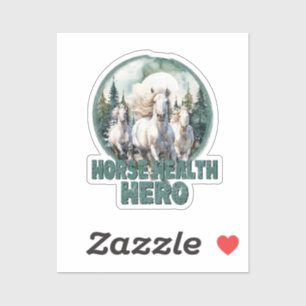Sticker Héros de la santé du cheval, Vétérinaire Vintage,