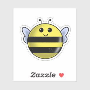 Sticker Heureuse abeille