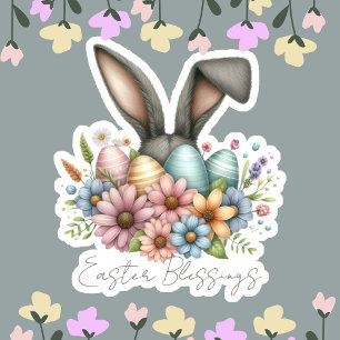 Sticker Heureuse Bénédiction Ester Bunny Gris Oreilles mig