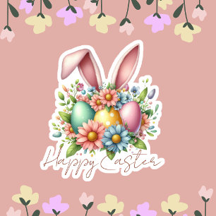 Sticker Heureuse Bénédiction Ester Bunny Rose Oreilles mig