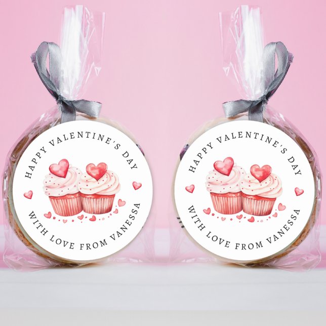 Sticker Heureuse Sainte-Valentin Sweet Cupcakes (Créateur téléchargé)