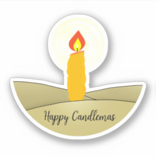 Sticker Heureux cierges