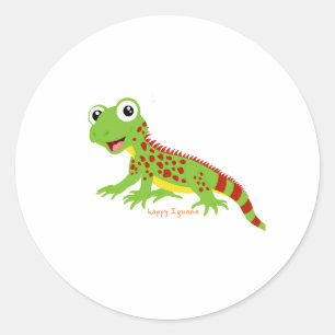 Sticker heureux Iguana