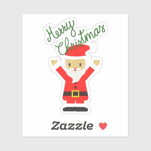 Sticker Heureux Père Noël vous souhaite Joyeux Noël (Feuille)