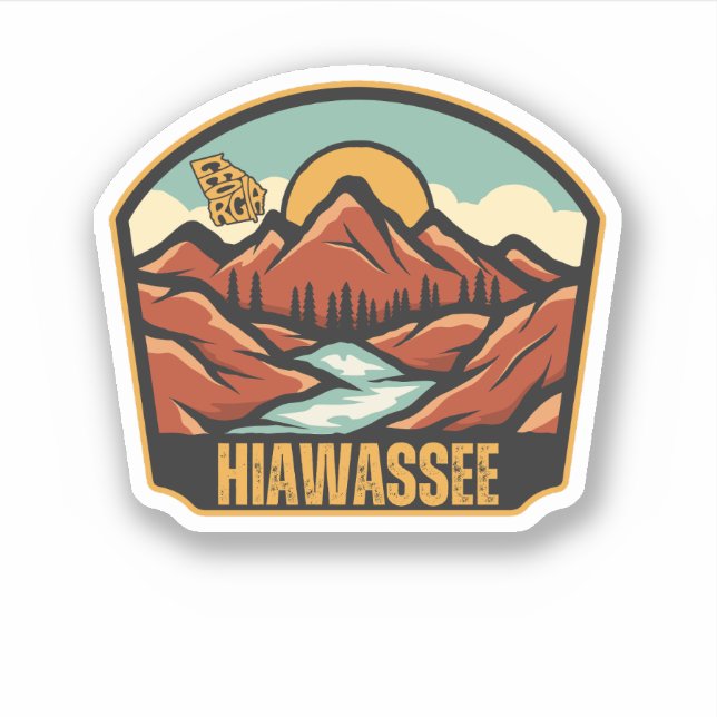 Sticker Hiawassee, Géorgie (Devant)