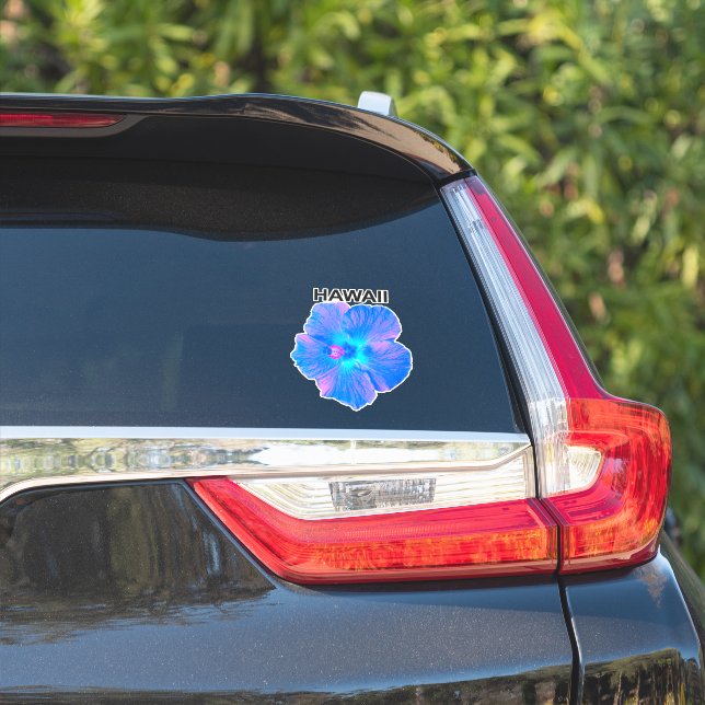 Sticker Hibiscus d'Hawaï (Côté voiture)