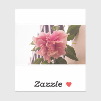 Sticker Hibiscus rose 02