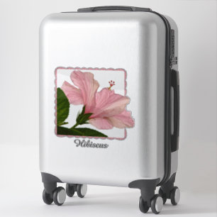 Sticker Hibiscus rose tropical Photographie florale   Nom