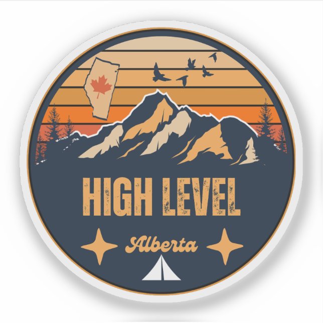 Sticker High Level, Alberta (Devant)