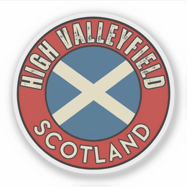 Sticker High Valleyfield, Écosse (Devant)