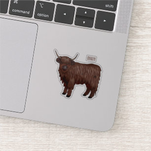 Sticker Highland cow