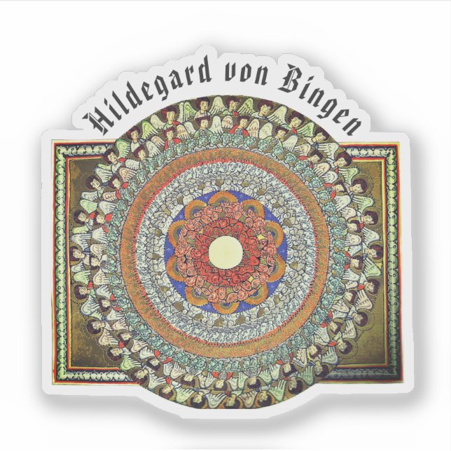 Sticker Hildegard von Bingen - Les Chœurs d'Anges (Devant)