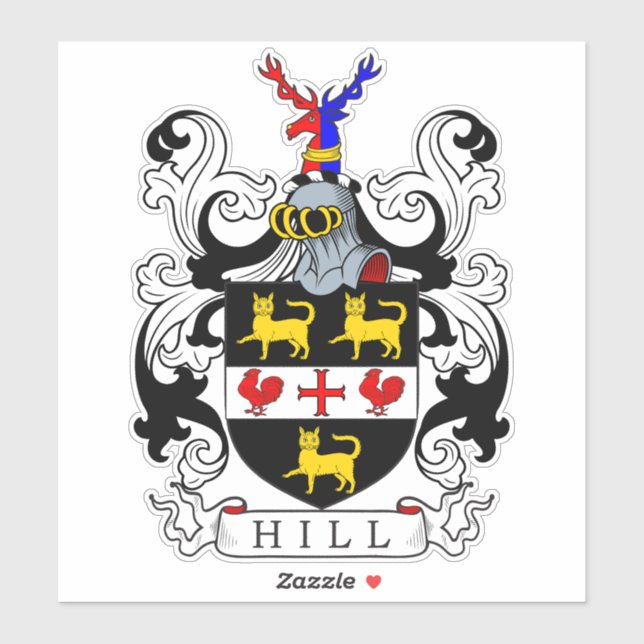 Sticker Hill Family Crest (Feuille)