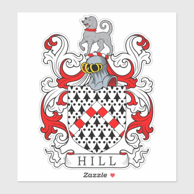 Sticker Hill Family Crest (Feuille)