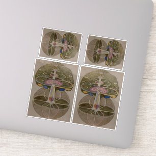 Sticker Hilma Af Klint, Arbre De Connaissances No1 Art Abs