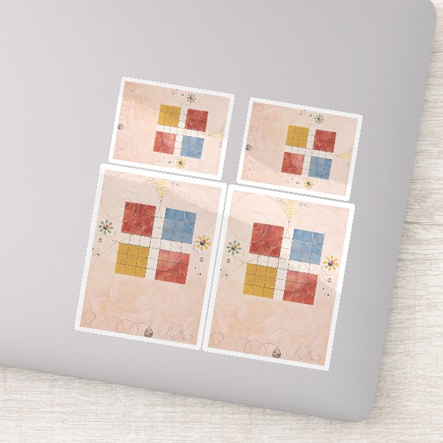 Sticker Hilma Af Klint, La Dix Plus Grande No10, Art Abstr (Détail)