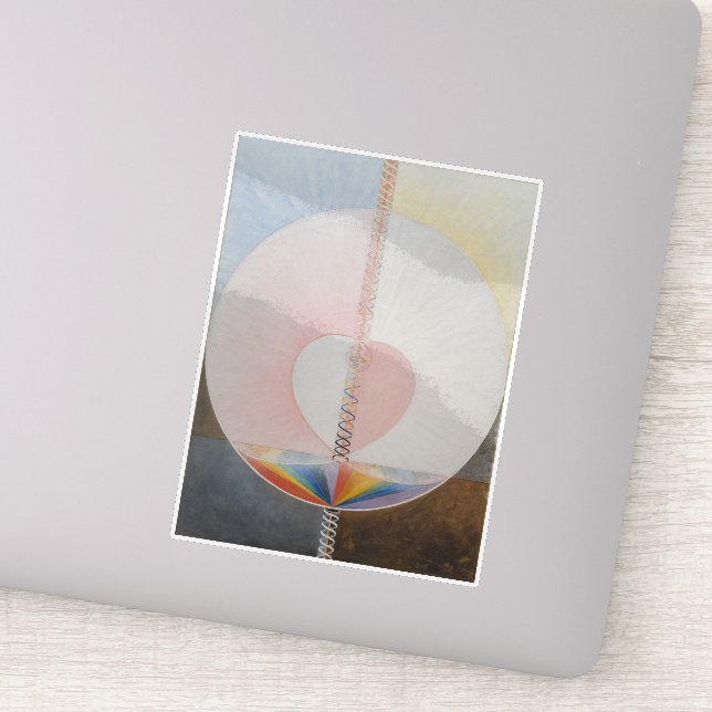 Sticker Hilma Af Klint, La Dove No.25, Art Abstrait (Détail)