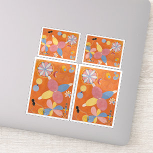 Sticker Hilma Af Klint, Le Dix Plus Grand No4, Art Abstrai