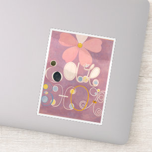 Sticker Hilma Af Klint, Le Dix Plus Grand No5, Art Abstrai