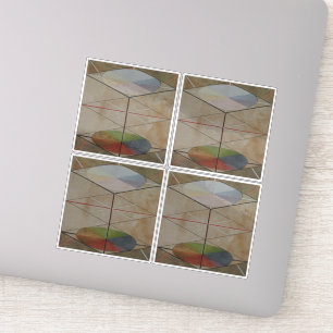 Sticker Hilma Af Klint, Le Swan No.23, Art Abstrait