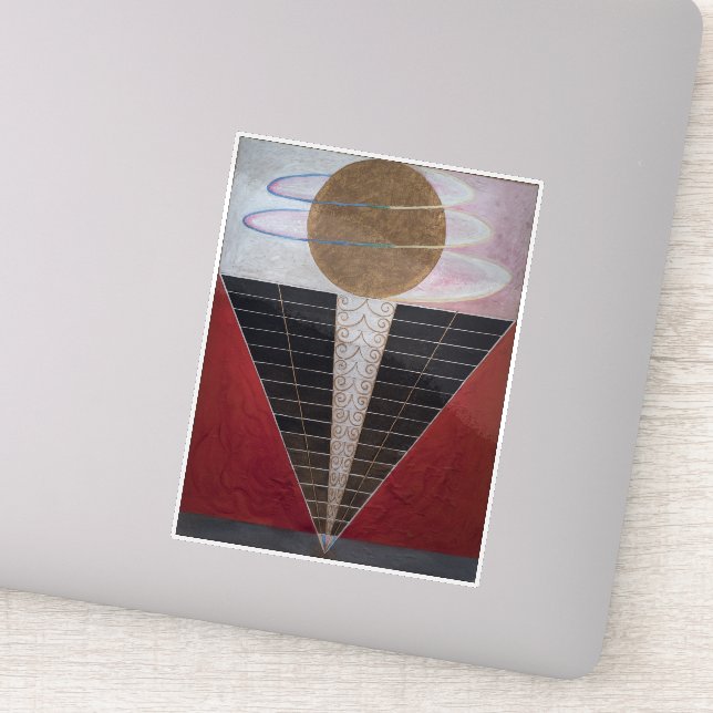 Sticker Hilma Af Klint, Retable n° 2, Art Abstrait (Détail)