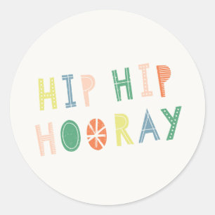Sticker Hip Hooray - Cobalt