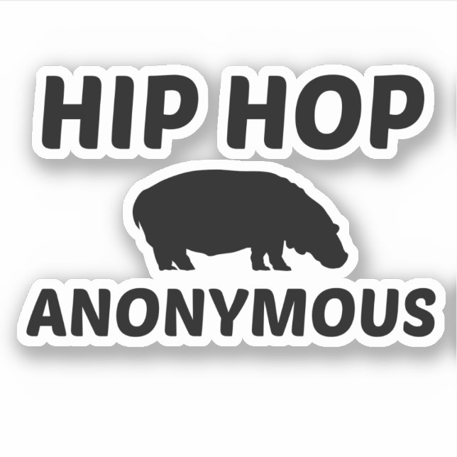 STICKER HIP HOP ANONYMOUS (Devant)