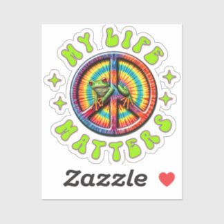 Sticker Hippie Love Peace Life Matters Custom