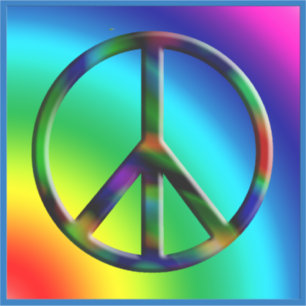 Sticker Hippie Peace LG