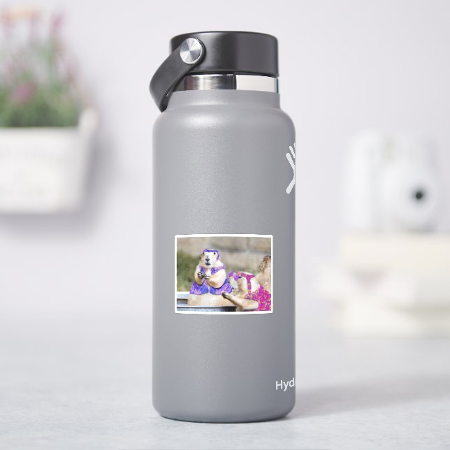 Sticker Hippies Mignons de Prairie Chien (HydroFlask)