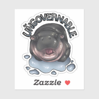 Sticker Hippo ingouvernable