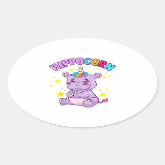 Sticker Hippo Lucky - Idée cadeau mignonne