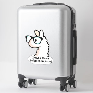 Sticker Hipster Llama